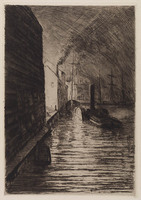 KG 09037
<br/>
Huizen aan een stadskade
<br/>
<em>Storm van 's-Gravesande, Carel Nicolaas (1841-1924)</em>